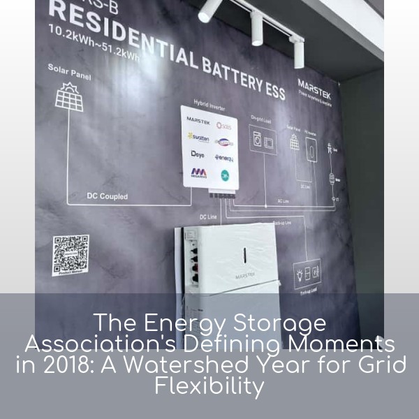 The Energy Storage Association's Defining Moments in 2018: A Watershed Year for Grid Flexibility